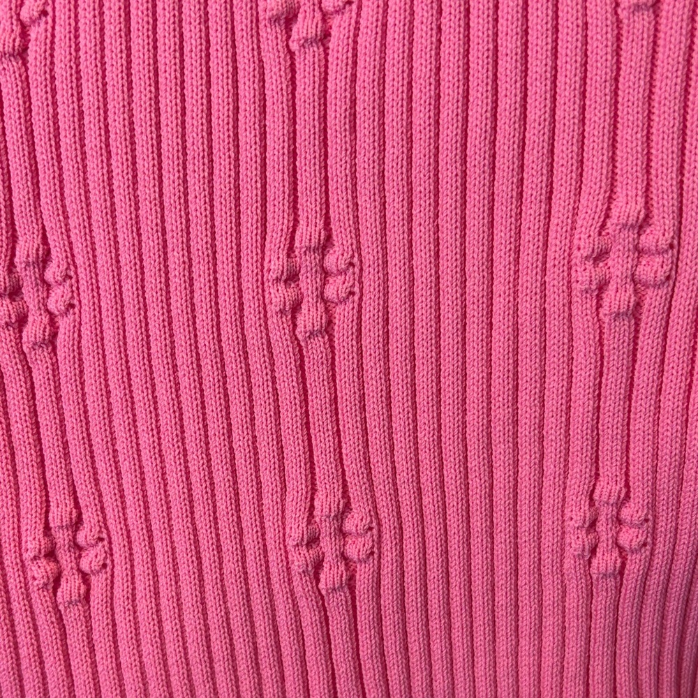Endless Rose Hot Pink Ribbed Button Cardigan - Picture 7 of 8